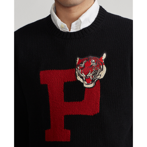 Black Multi Polo Tiger Wool-Blend Jumper Polo Ralph Lauren 6