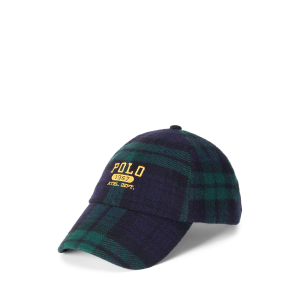 Black Watch Plaid Twill Ball Cap