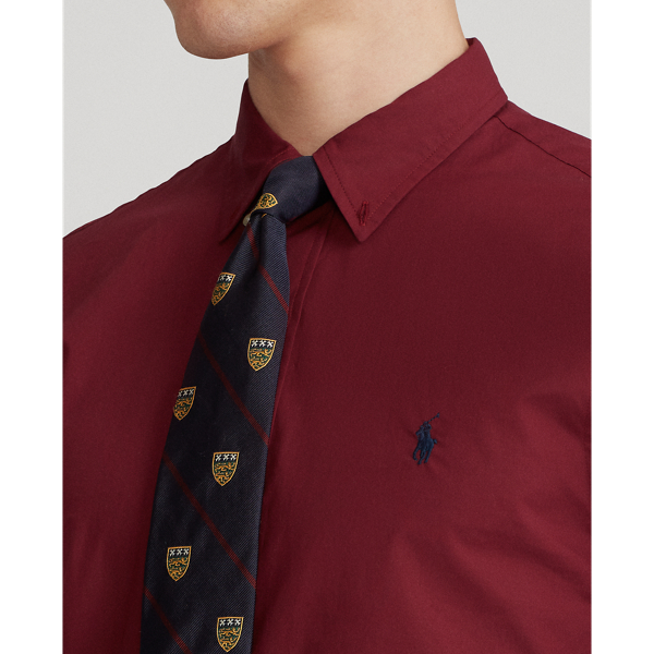Classic Wine Slim Fit Poplin Shirt Polo Ralph Lauren 6