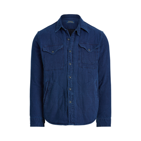 Classic Fit Indigo Quilted Shirt Polo Ralph Lauren 1