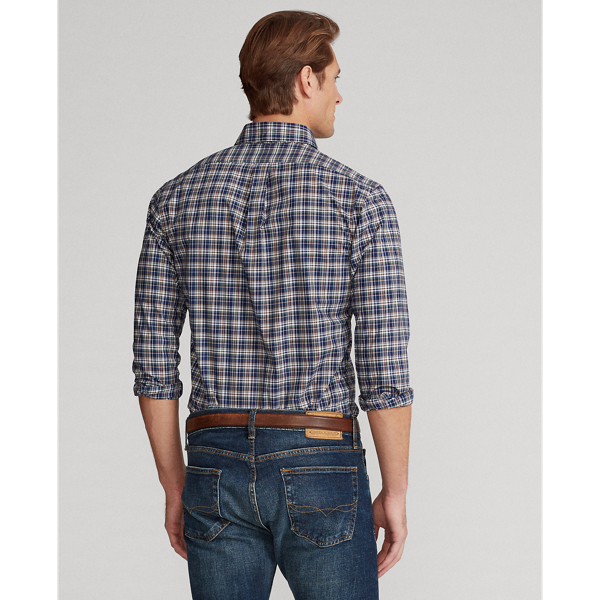 Blue/Green Multi Custom Fit Plaid Poplin Shirt Polo Ralph Lauren 5
