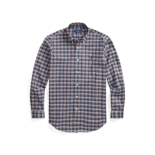 Blue/Green Multi Custom Fit Plaid Poplin Shirt Polo Ralph Lauren 2