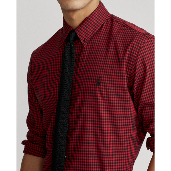 Wine/Nero Custom Fit Checked Twill Shirt Polo Ralph Lauren 5