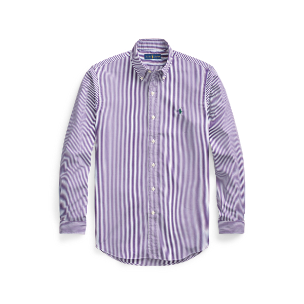 Custom Fit Striped Poplin Shirt