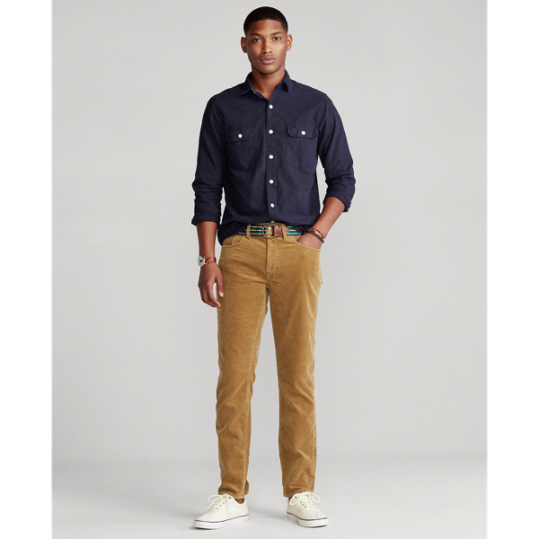 Navy Custom Fit Oxford Workshirt Polo Ralph Lauren 3
