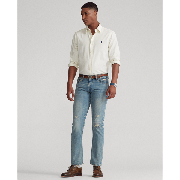 Clubhouse Cream Custom Fit Corduroy Shirt Polo Ralph Lauren 3