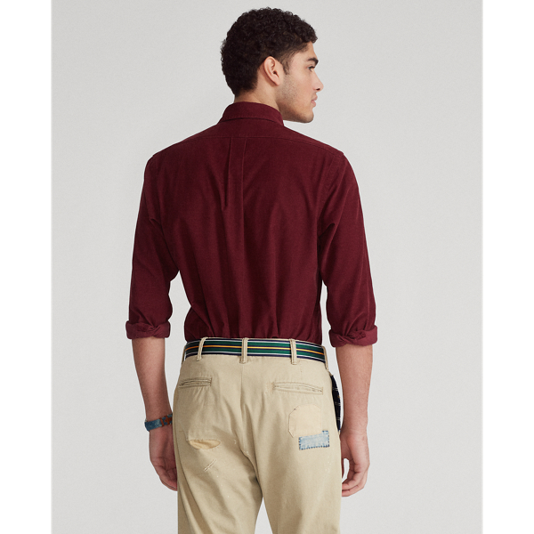 Classic Wine Slim Fit Corduroy Shirt Polo Ralph Lauren 5