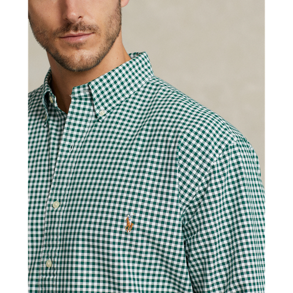 Pine/White Gingham Oxford Shirt Big & Tall 6