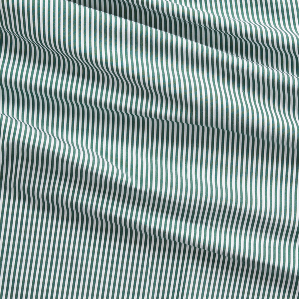 Pine/White Bengal-Stripe Poplin Shirt Big & Tall 7