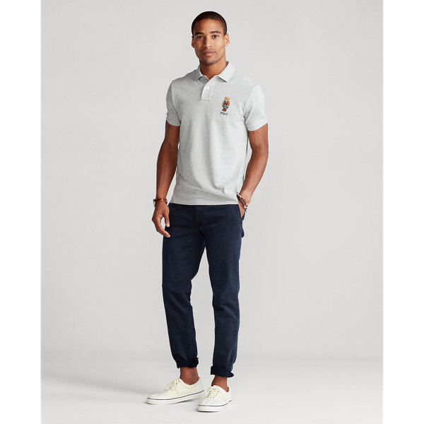 Andover Heather Anorak Bear Mesh Polo Shirt Big & Tall 3