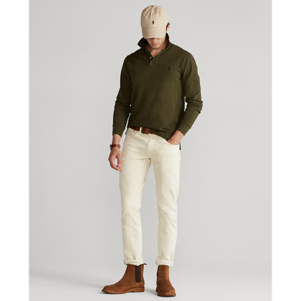 Company Olive Custom Slim Fit Mesh Polo Shirt Polo Ralph Lauren 4