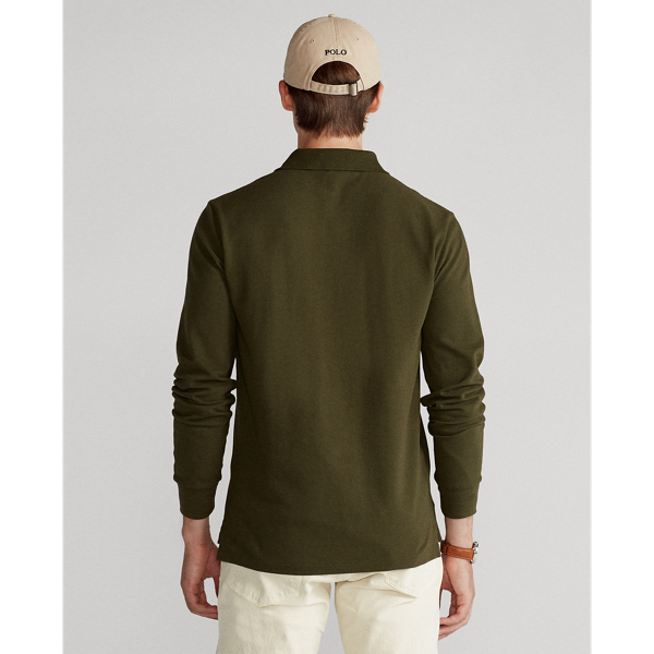 Company Olive Custom Slim Fit Mesh Polo Shirt Polo Ralph Lauren 5
