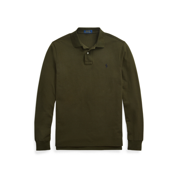 Company Olive Custom Slim Fit Mesh Polo Shirt Polo Ralph Lauren 2