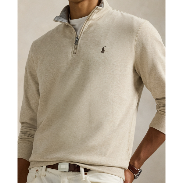 Luxury Jersey Quarter-Zip Pullover