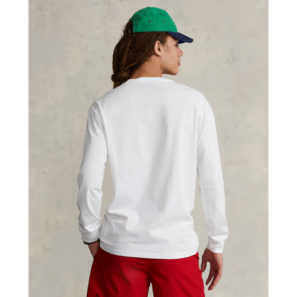 White Classic Fit Polo Sport Jersey T-Shirt Polo Ralph Lauren 5