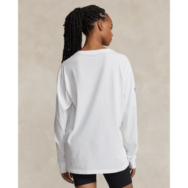 White Classic Fit Polo Sport Jersey T-Shirt Polo Ralph Lauren 7