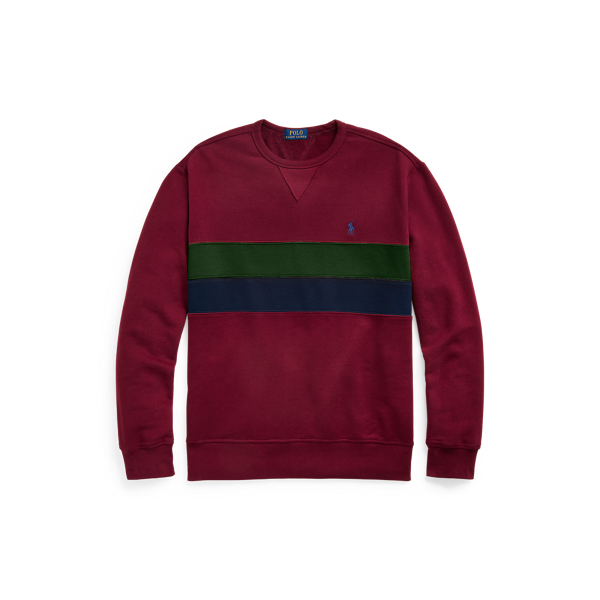 Fleece-Sweatshirt mit Streifen
