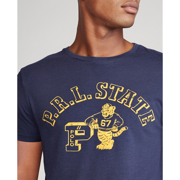 Cruise Navy Custom Slim PRL State T-Shirt Polo Ralph Lauren 6