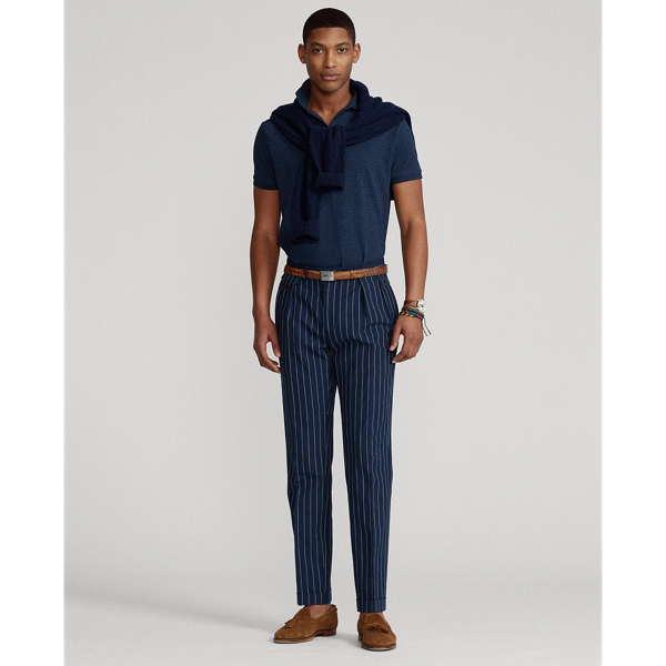 Wntr Nvy Hthr/Jmca Hthr D Custom Slim Jacquard Polo Polo Ralph Lauren 4