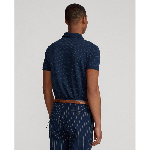 Wntr Nvy Hthr/Jmca Hthr D Custom Slim Jacquard Polo Polo Ralph Lauren 5