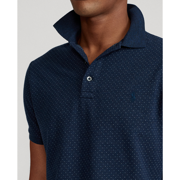 Wntr Nvy Hthr/Jmca Hthr D Custom Slim Jacquard Polo Polo Ralph Lauren 6