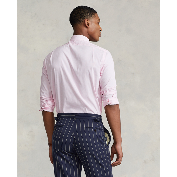 Camisa deportiva de rayas Slim Fit Polo Ralph Lauren en Rosa/blanco 5
