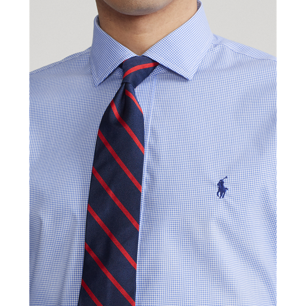 Mini Blue/White Slim Fit Poplin Shirt Polo Ralph Lauren 6