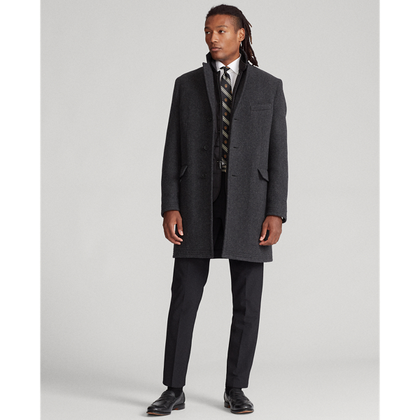 Polo Soft topcoat en gewatteerde gilet Polo Ralph Lauren in Charcoal 4