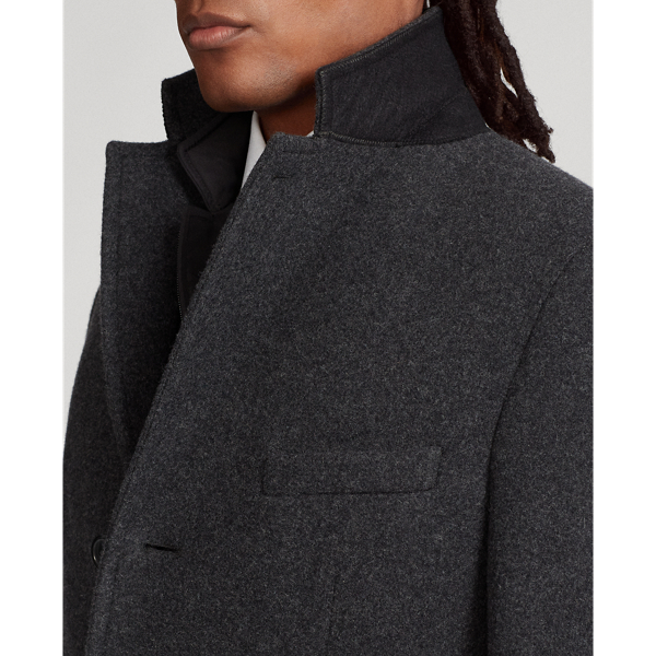 Polo Soft topcoat en gewatteerde gilet Polo Ralph Lauren in Charcoal 6