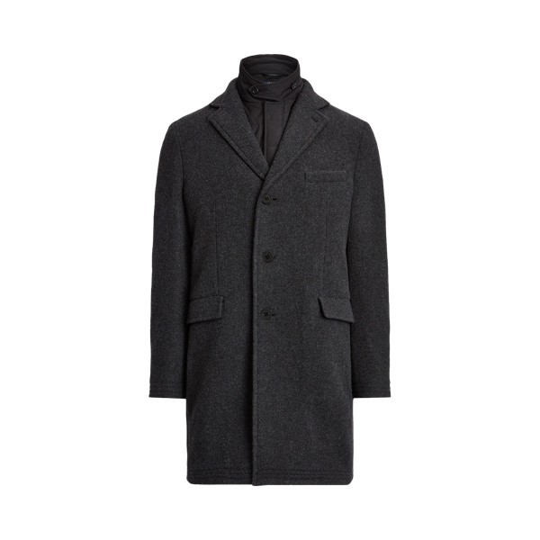 Polo Soft topcoat en gewatteerde gilet Polo Ralph Lauren in Charcoal 2