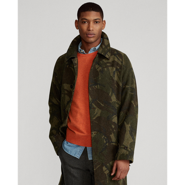 Printed Camo Camo Herringbone Balmacaan Topcoat Polo Ralph Lauren 4