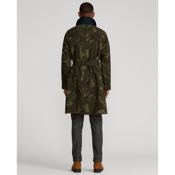 Printed Camo Camo Herringbone Balmacaan Topcoat Polo Ralph Lauren 5