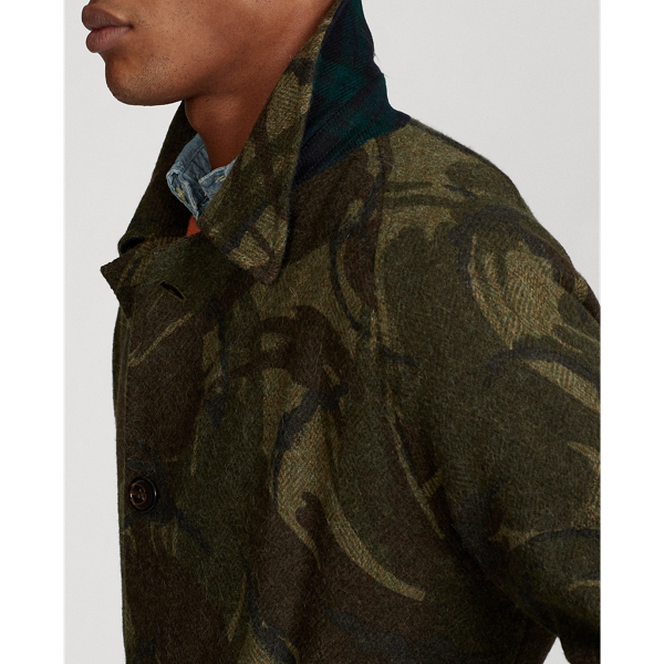 Printed Camo Camo Herringbone Balmacaan Topcoat Polo Ralph Lauren 6