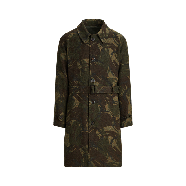 Camo Herringbone Balmacaan Topcoat Polo Ralph Lauren em 1