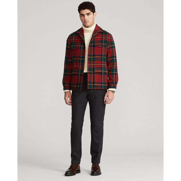 Red Tartan Tartan Wool Tweed Sport Coat Polo Ralph Lauren 4