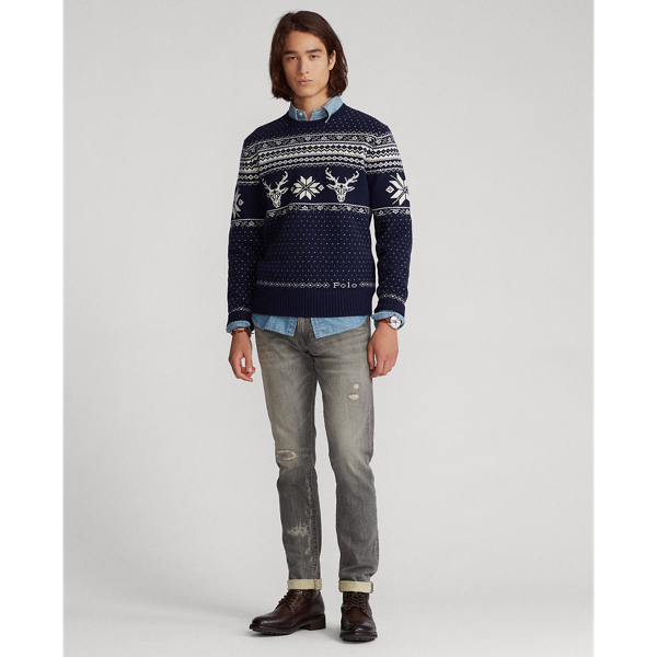 Multi Snowflake Wool-Cashmere Jumper Polo Ralph Lauren 4