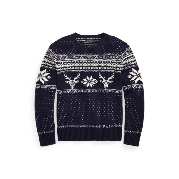 Snowflake Wool-Cashmere Jumper for Men Ralph Lauren® IN