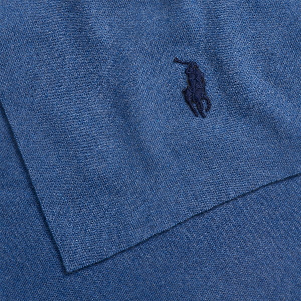 Derby Blue Heather Signature Pony Cotton Scarf Polo Ralph Lauren 2