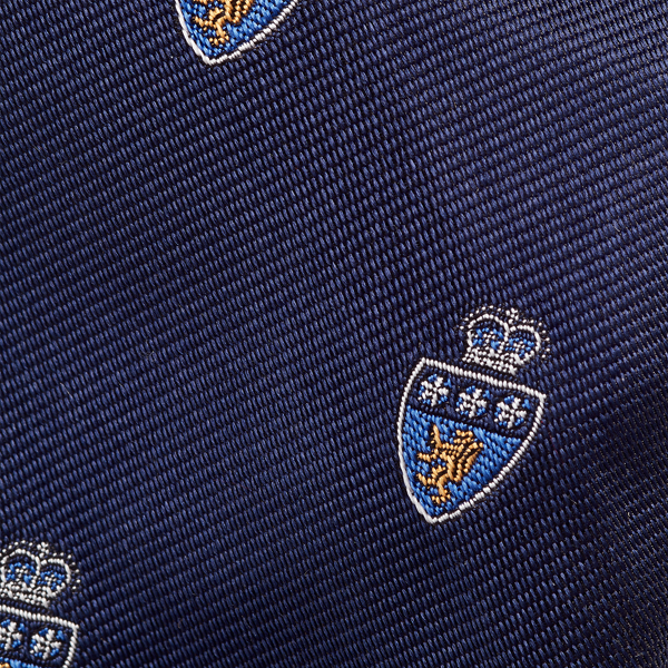 Navy Silk Narrow Club Tie Polo Ralph Lauren 3