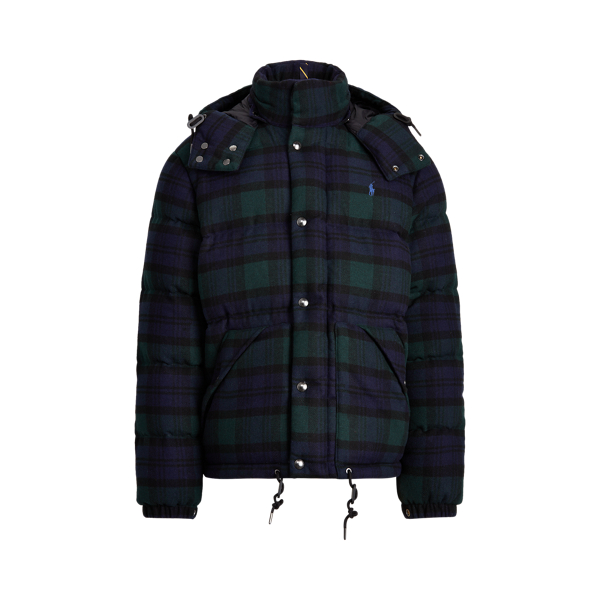 Blackwatch Tartan Wool-Blend Down Jacket Polo Ralph Lauren 2