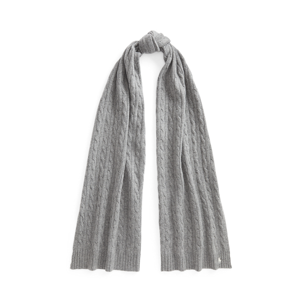 Cable-Knit Wool-Cashmere Scarf Polo Ralph Lauren 1