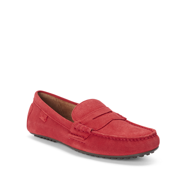 RL Red Wes Sport Suede Driver Polo Ralph Lauren 2