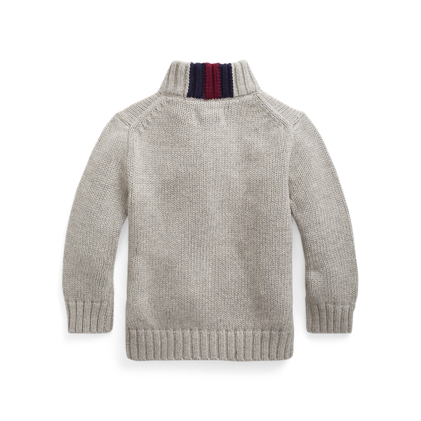 Dark Sport Heather Cotton Full-Zip Jumper Baby Boy 2