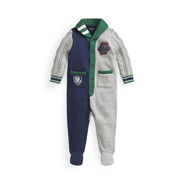 Grenouill&egrave;re hybride &agrave; col ch&acirc;le Baby Boy en 1