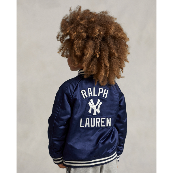 Aviator Navy/White Polo Ralph Lauren Yankees Jacket Boys 2-7/Girls 2-6x 4