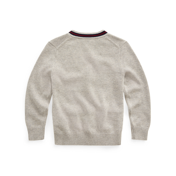 Dark Sport Heather Cotton V-Neck Cardigan BOYS 1.5-6 YEARS 2