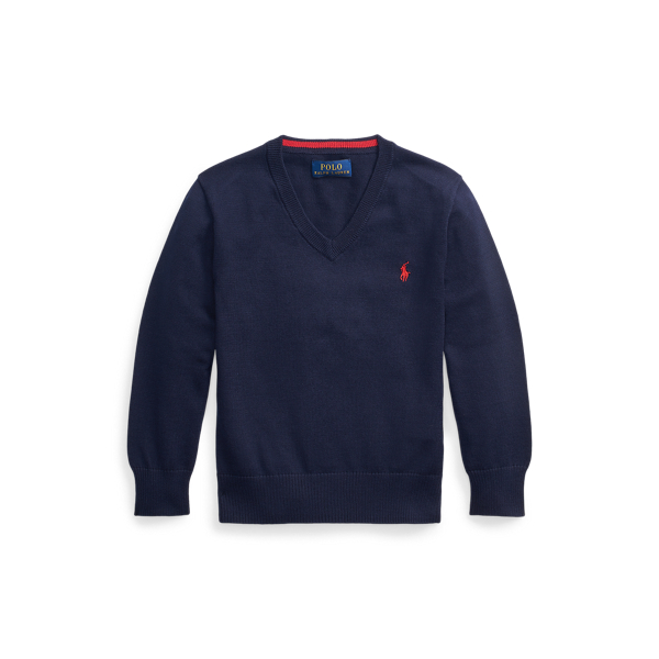 Pull col en&nbsp;V en coton