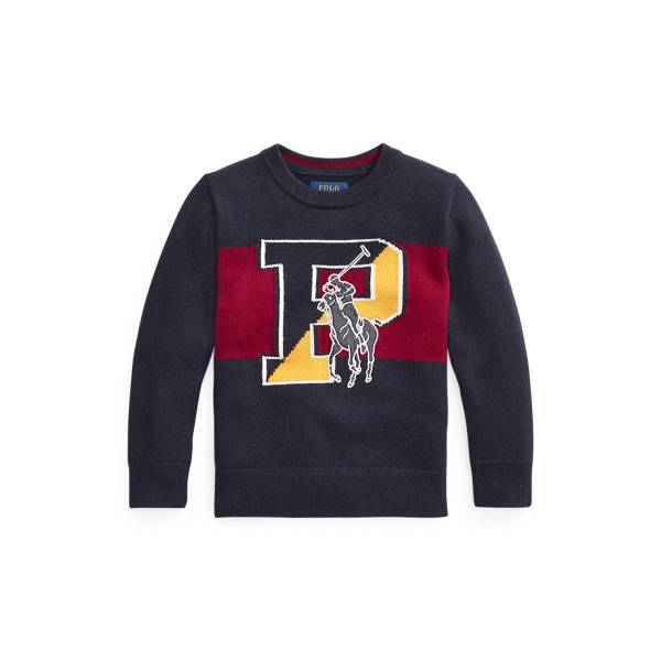 Big Pony Merino-Blend Sweater Boys 1.5-6 Years em 1