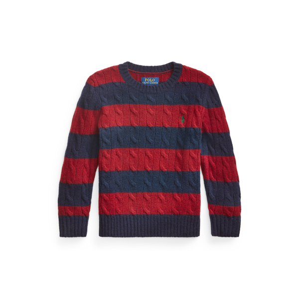 Cable Wool-Cashmere Sweater Boys 2-7 1