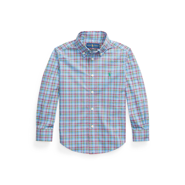 Plaid Cotton Poplin Shirt Boys 1.5-6 Years 1